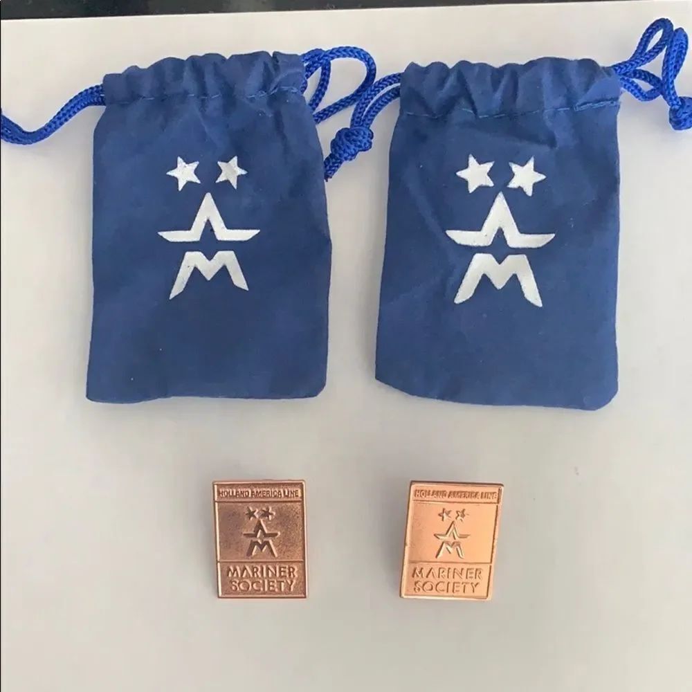 2 Copper Mariner  Pins